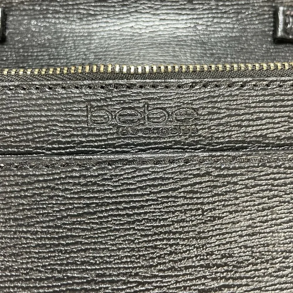 Bebe Black and Gold Crossbody Purse Chain Strap Magnetic Closure - Picture 7 of 7